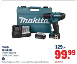 Makro Makita accuboor aanbieding