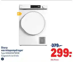 Makro Sharp warmtepompdroger aanbieding