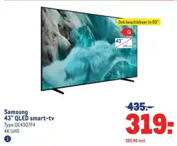 Makro Samsung 43" qled smart-tv aanbieding