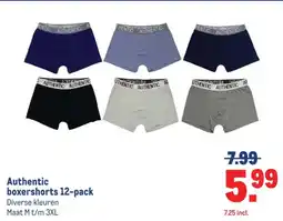 Makro Authentic boxershorts aanbieding