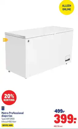 Makro Metro professional diepvries aanbieding
