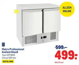 Makro Metro professional koelwerkbank aanbieding