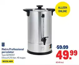 Makro Metro professional percolator aanbieding