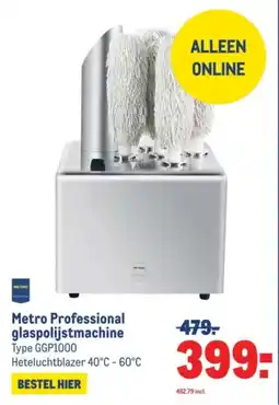 Makro Metro professional glaspolijstmachine aanbieding