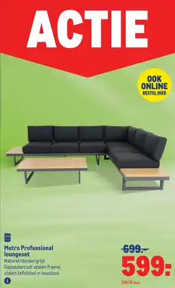 Makro Metro professional loungeset aanbieding