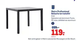 Makro Metro professional balsario terrastafel aanbieding