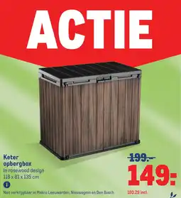 Makro Keter opbergbox aanbieding