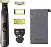 Bol.com Philips OneBlade QP6551/15 Pro Scheerapparaat met scheerblad Trimmer Chroom aanbieding
