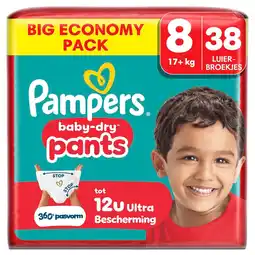 Kruidvat Pampers Baby-Dry Pants Maat 8 Luierbroekjes aanbieding