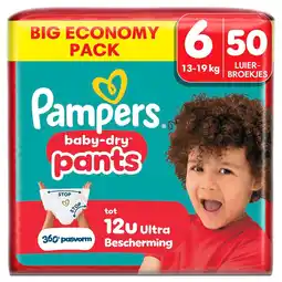 Kruidvat Pampers Baby-Dry Pants Maat 6 Luierbroekjes aanbieding