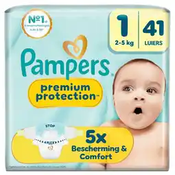 Kruidvat Pampers Premium Protection Maat 1 Luiers aanbieding