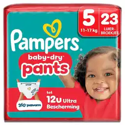 Kruidvat Pampers Baby-Dry Pants Maat 5 Luierbroekjes aanbieding