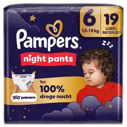 Kruidvat Pampers Night Pants Maat 6 Luierbroekjes aanbieding