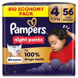 Kruidvat Pampers Night Pants Maat 4 Luierbroekjes aanbieding