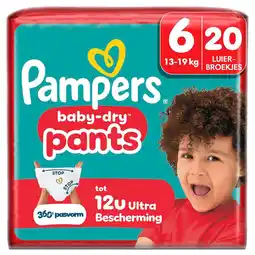 Kruidvat Pampers Baby-Dry Pants Maat 6 Luierbroekjes aanbieding