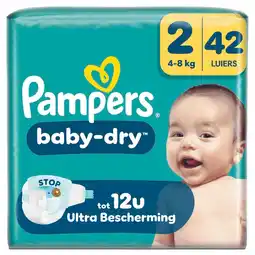 Kruidvat Pampers Baby-Dry Maat 2 Luiers aanbieding