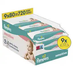 Kruidvat Pampers Sensitive Babydoekjes aanbieding