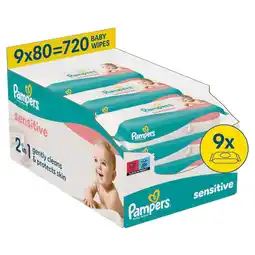 Kruidvat Pampers Sensitive Babydoekjes aanbieding