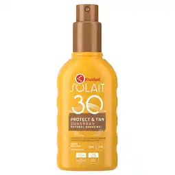 Kruidvat Kruidvat Solait Protect & Tan SPF30 Sunspray aanbieding