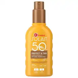 Kruidvat Kruidvat Solait Protect & Tan SPF50 Sunspray aanbieding