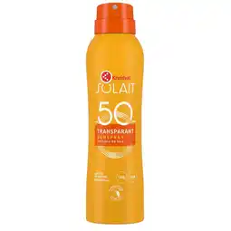 Kruidvat Kruidvat Solait Transparant SPF50 Refreshing Sunspray aanbieding