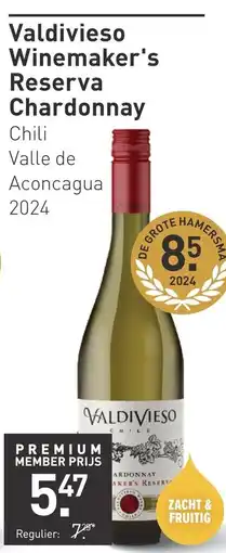 Gall & Gall Valdivieso Winemaker's Reserva Chardonnay aanbieding