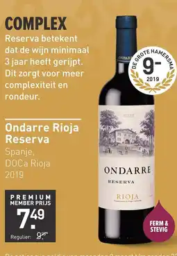 Gall & Gall Ondarre Rioja Reserva aanbieding