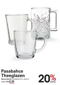 Sligro Pasabahce Theeglazen aanbieding