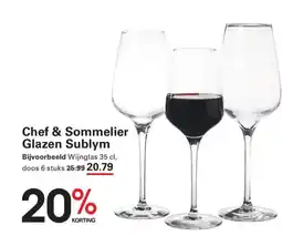 Sligro Chef & Sommelier Glazen Sublym aanbieding