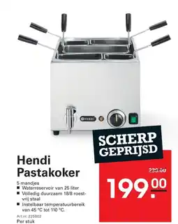 Sligro Hendi Pastakoker aanbieding