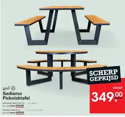 Sligro Sediamo Picknicktafel Middelkerk aanbieding