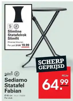 Sligro Sediamo Statafel Fabian aanbieding