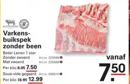 Sligro Varkens- buikspek zonder been aanbieding