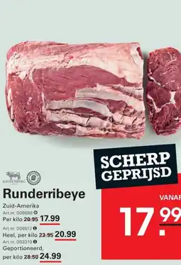 Sligro Runderribeye aanbieding