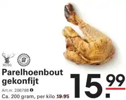Sligro Parelhoenbout gekonfijt aanbieding