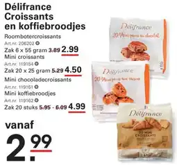 Sligro Délifrance Croissants en koffiebroodjes aanbieding