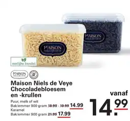 Sligro Maison Niels de Veye Chocoladebloesem en -krullen aanbieding