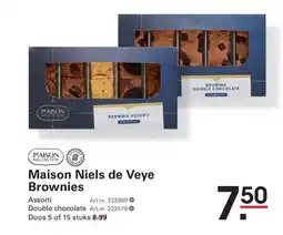 Sligro Maison Niels de Veye Brownies aanbieding