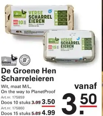 Sligro De Groene Hen Scharreleieren aanbieding