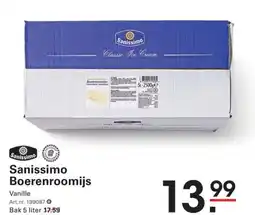 Sligro Sanissimo Boerenroomijs aanbieding