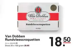 Sligro Van Dobben Rundvleescroquetten aanbieding