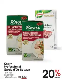 Sligro Knorr Professional Garde d'or Sauzen aanbieding