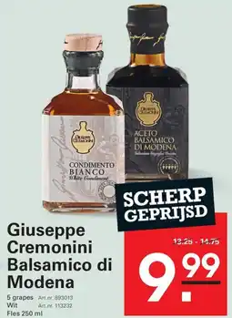 Sligro Giuseppe Cremonini Balsamico di Modena aanbieding