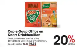 Sligro Cup-a-Soup Office en Knorr Drinkbouillon aanbieding