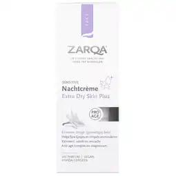 Kruidvat Zarqa Sensitive Extra Dry Skin Plus Nachtcrème aanbieding