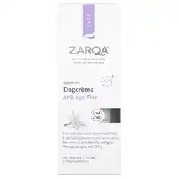 Kruidvat Zarqa Sensitive Anti-Age Plus Dagcrème aanbieding