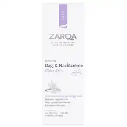 Kruidvat Zarqa Sensitive Clear Skin Dag- & Nachtcrème aanbieding