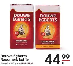 Sligro Douwe Egberts Roodmerk koffie aanbieding