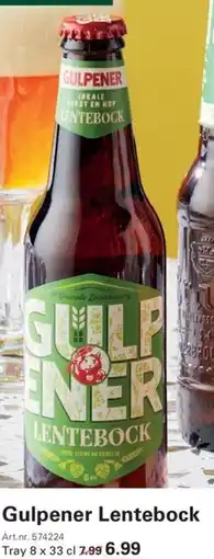 Sligro Gulpener Lentebock aanbieding