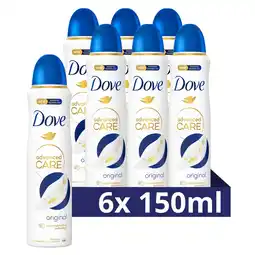 Kruidvat Dove Advanced Care Original Antitranspirant Deodorant Spray aanbieding